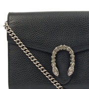 Picture of Gucci Cross Body Dionysus Chain Wallet in Black, Leather