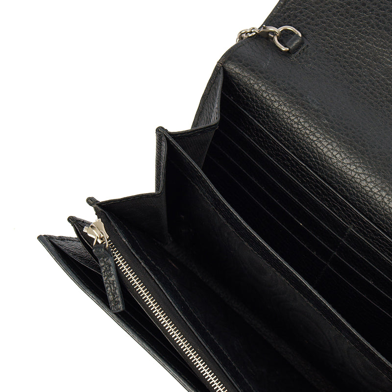 Picture of Gucci Cross Body Dionysus Chain Wallet in Black, Leather