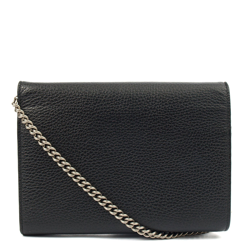 Picture of Gucci Cross Body Dionysus Chain Wallet in Black, Leather