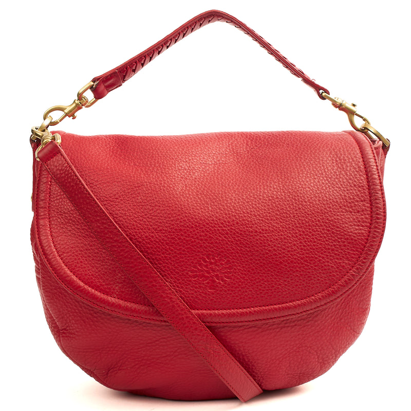 Picture of Mulberry Satchel Effie Satchel in Scarlet Red, Leather