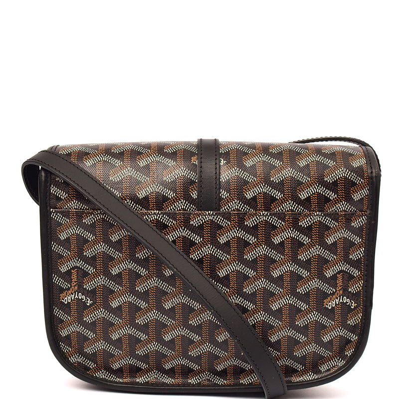 Picture of Goyard Cross Body Belvedere PM in Black, Leather