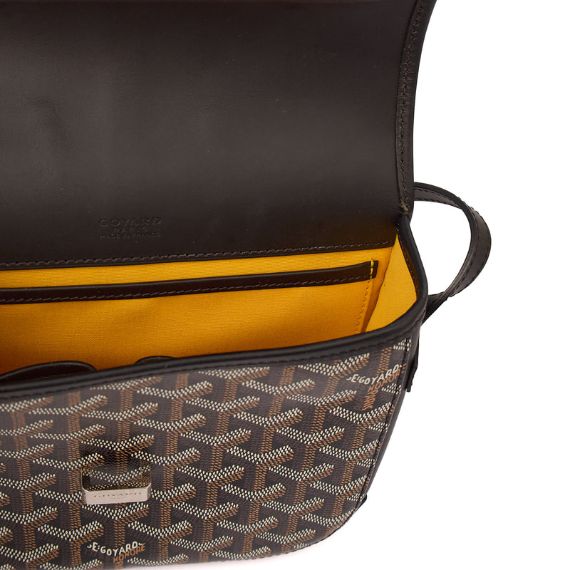 Picture of Goyard Cross Body Belvedere PM in Black, Leather