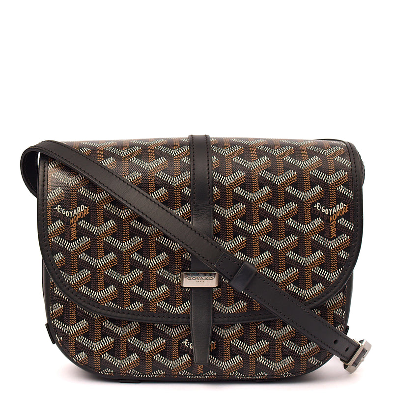 Picture of Goyard Cross Body Belvedere PM in Black, Leather