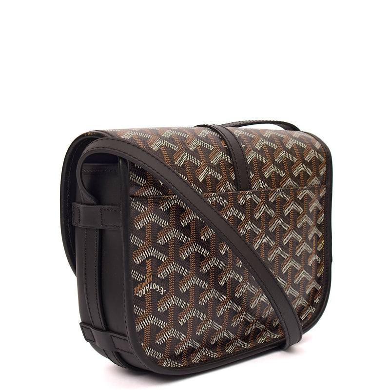 Picture of Goyard Cross Body Belvedere PM in Black, Leather