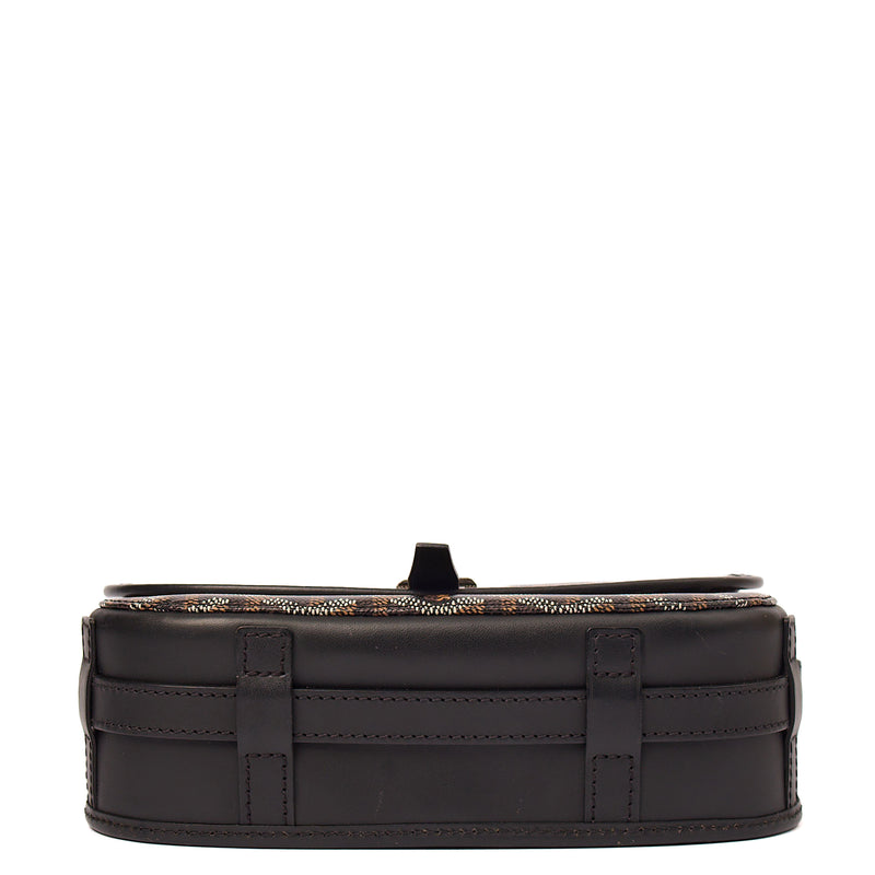 Picture of Goyard Cross Body Belvedere PM in Black, Leather