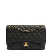 Picture of Chanel Shoulder Bag Classic Double Flap - Large in Black, Caviar Leather