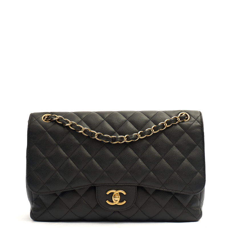 Picture of Chanel Shoulder Bag Classic Double Flap - Large in Black, Caviar Leather