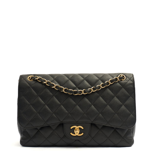Picture of Chanel Shoulder Bag Classic Double Flap - Large in Black, Caviar Leather