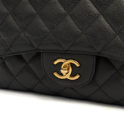 Picture of Chanel Shoulder Bag Classic Double Flap - Large in Black, Caviar Leather