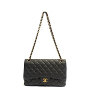 Picture of Chanel Shoulder Bag Classic Double Flap - Large in Black, Caviar Leather