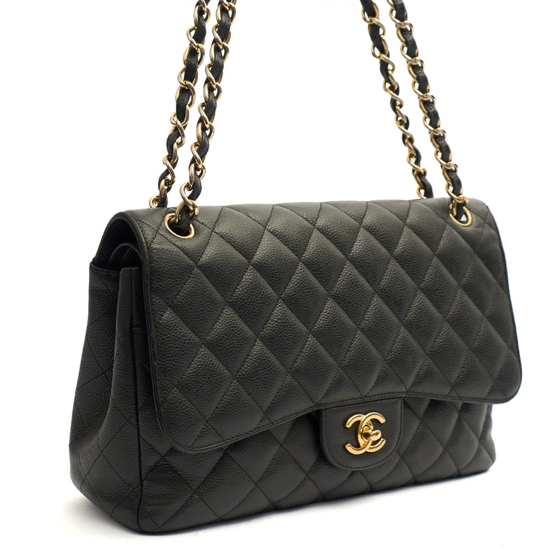 Picture of Chanel Shoulder Bag Classic Double Flap - Large in Black, Caviar Leather