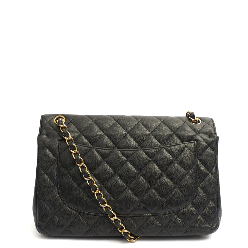 Picture of Chanel Shoulder Bag Classic Double Flap - Large in Black, Caviar Leather