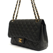 Picture of Chanel Shoulder Bag Classic Double Flap - Large in Black, Caviar Leather