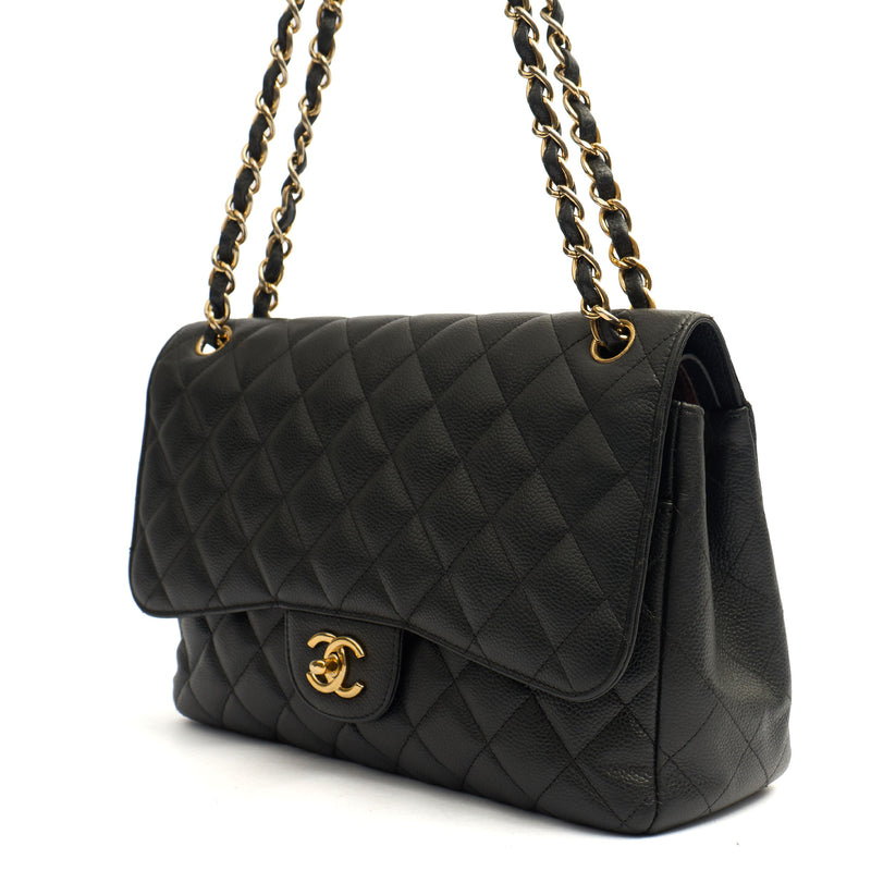Picture of Chanel Shoulder Bag Classic Double Flap - Large in Black, Caviar Leather