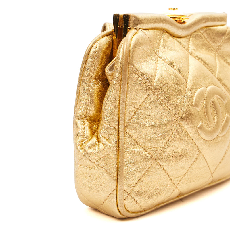 Picture of Chanel Cross Body Belt Bag in Metallic, Calfskin Leather