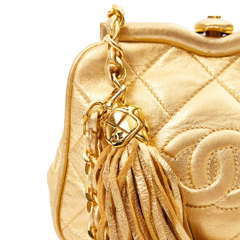 Picture of Chanel Cross Body Belt Bag in Metallic, Calfskin Leather