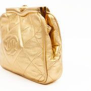 Picture of Chanel Cross Body Belt Bag in Metallic, Calfskin Leather