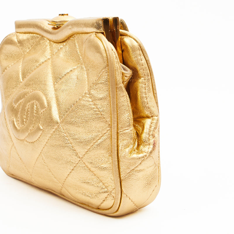 Picture of Chanel Cross Body Belt Bag in Metallic, Calfskin Leather