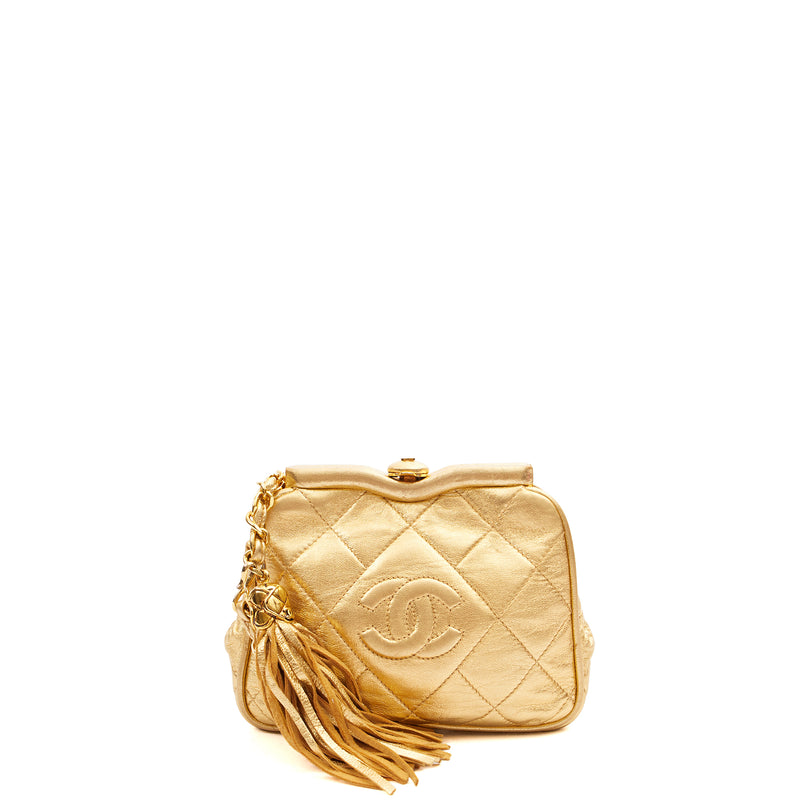 Picture of Chanel Cross Body Belt Bag in Metallic, Calfskin Leather