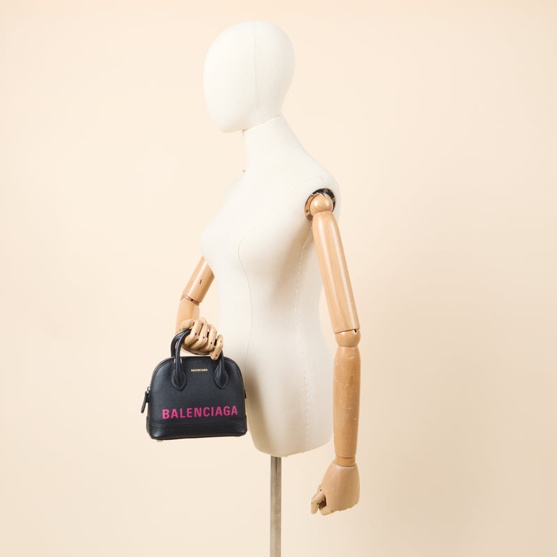 Picture of Balenciaga Top Handle Ville Top Handle XXS in Black, Leather