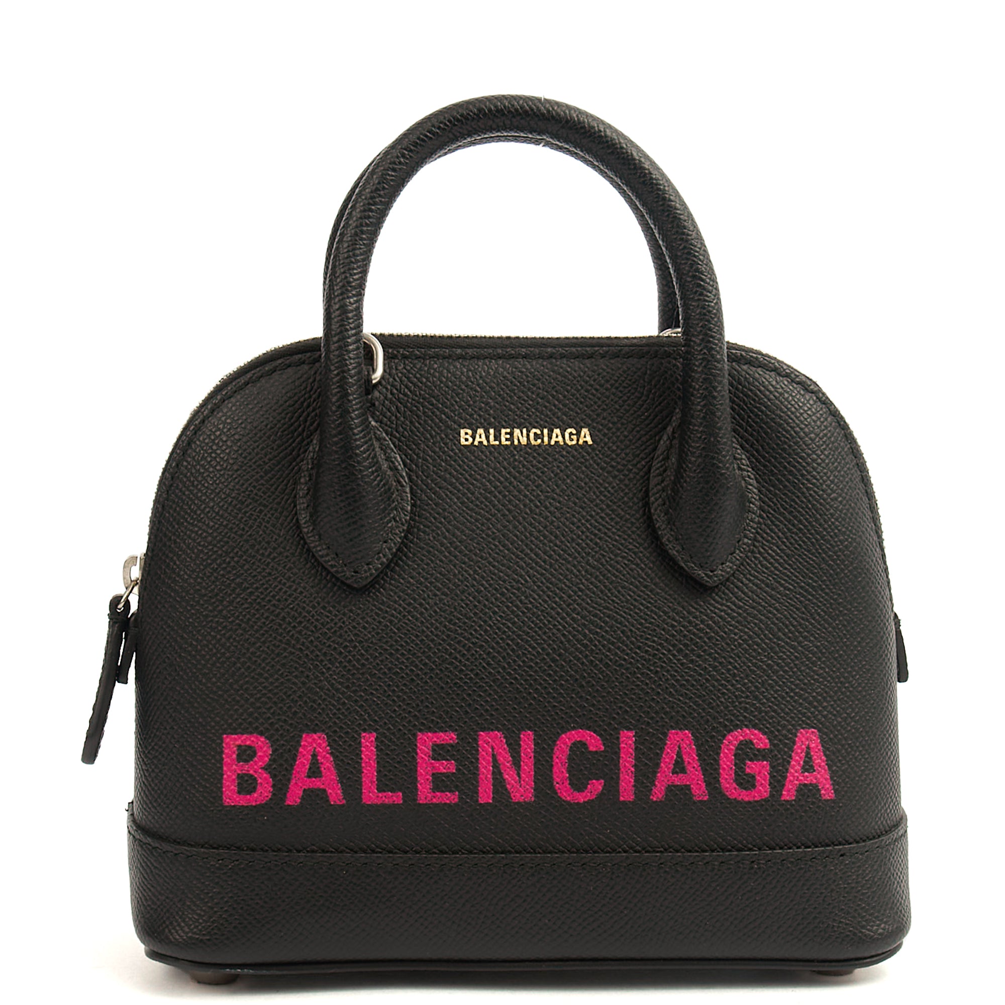 Balenciaga Top Handle Ville Top Handle XXS in Black, Leather | The