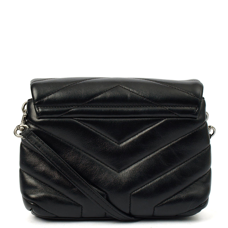 Picture of Saint Laurent Cross Body LouLou - Toy in Black, Leather
