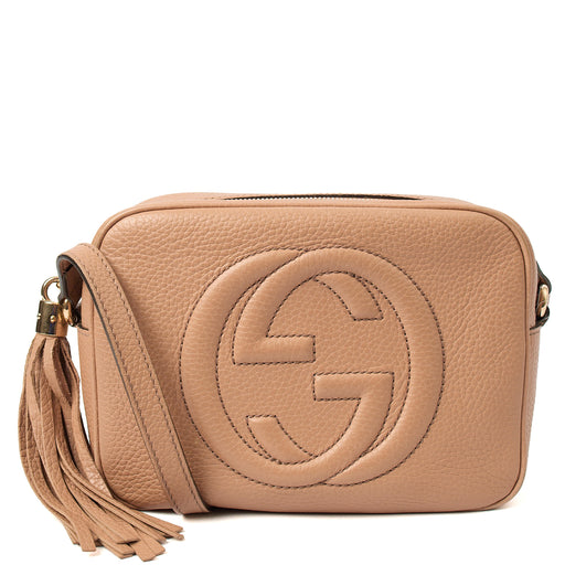 Picture of Gucci Cross Body Soho  Disco Bag - Small in Neutral, Leather