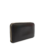 Picture of Prada Purse Zip Around Wallet in Black, Leather