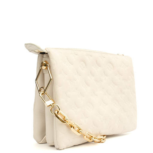 Picture of Louis Vuitton Cross Body Coussin PM in White, Empreinte Leather
