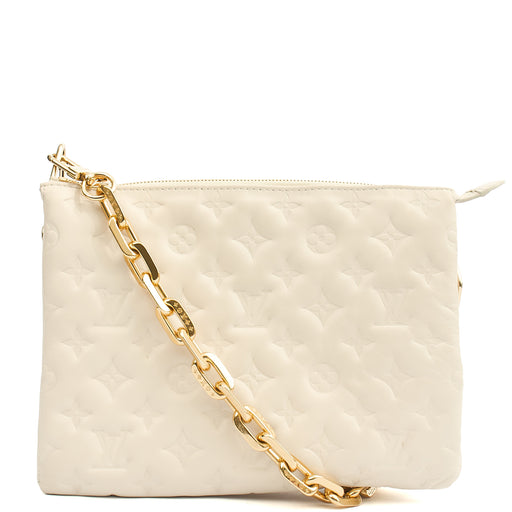Picture of Louis Vuitton Cross Body Coussin PM in White, Empreinte Leather