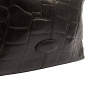 Picture of Mulberry Tote Vintage Shoulder Bag in Black, Exotic Effect Leather
