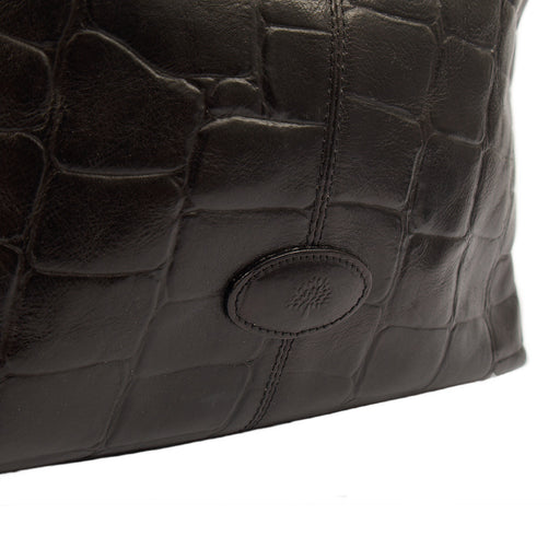 Picture of Mulberry Tote Vintage Shoulder Bag in Black, Exotic Effect Leather