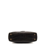Picture of Mulberry Tote Vintage Shoulder Bag in Black, Exotic Effect Leather
