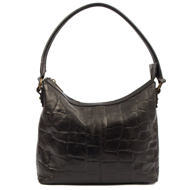Picture of Mulberry Tote Vintage Shoulder Bag in Black, Exotic Effect Leather