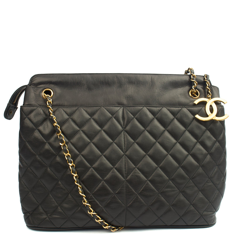 Picture of Chanel Tote Vintage Tote in Black, Lambskin Leather