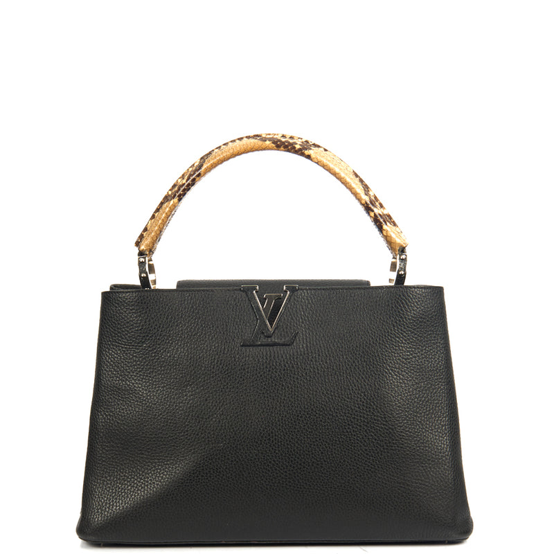 Picture of Louis Vuitton Capucines MM in Black, Leather