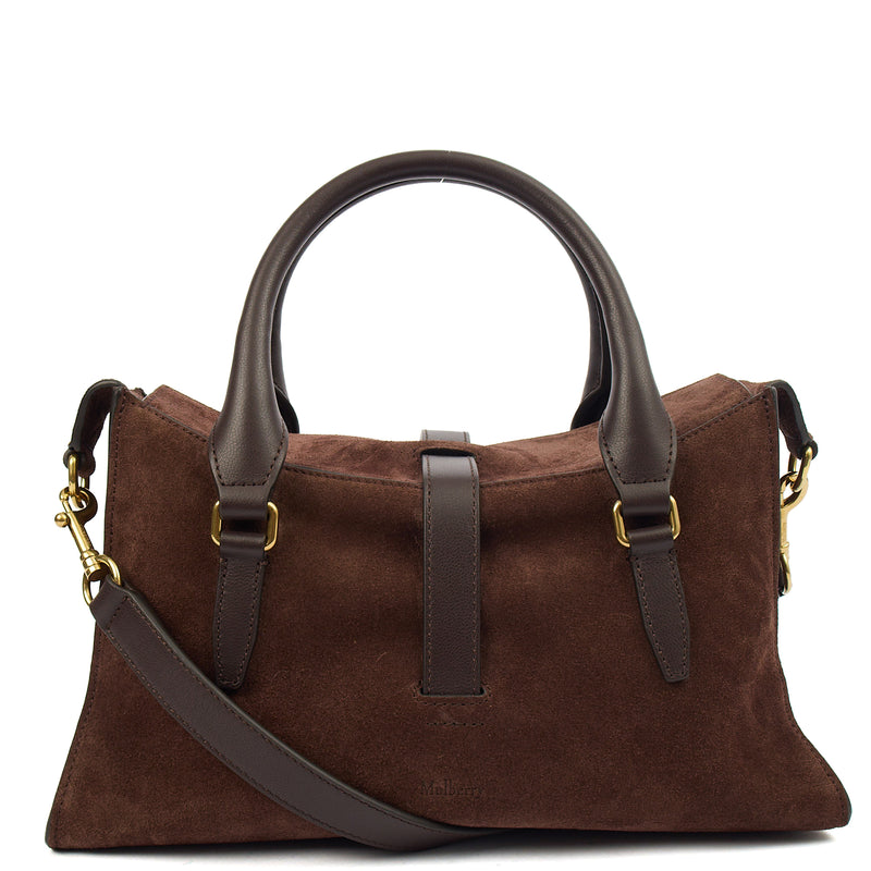 Picture of Mulberry Top Handle Roxanne in Brown, Suede