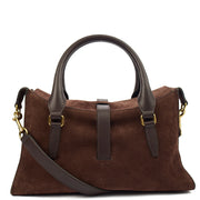 Picture of Mulberry Top Handle Roxanne in Brown, Suede