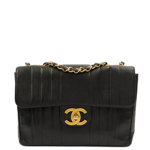 Picture of Chanel Shoulder Bag Maxi Jumbo XL in Black, Leather