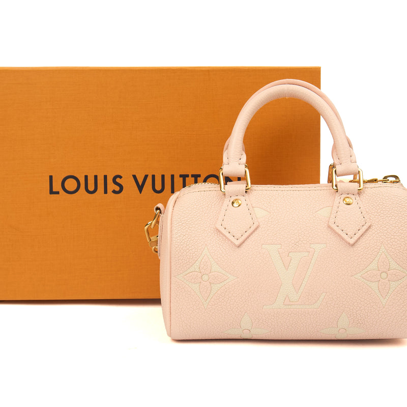 Picture of Louis Vuitton Cross Body Speedy - Nano in Pink, Empreinte Leather