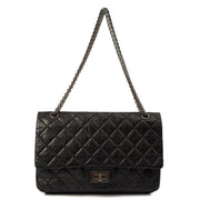 Picture of Chanel Shoulder Bag 2.55 Reissue - Medium in Black, Crinkled Calfskin Leather