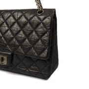 Picture of Chanel Shoulder Bag 2.55 Reissue - Medium in Black, Crinkled Calfskin Leather