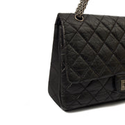 Picture of Chanel Shoulder Bag 2.55 Reissue - Medium in Black, Crinkled Calfskin Leather