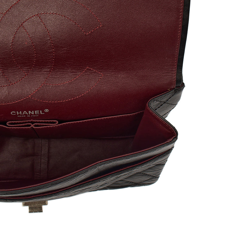 Picture of Chanel Shoulder Bag 2.55 Reissue - Medium in Black, Crinkled Calfskin Leather