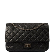 Picture of Chanel Shoulder Bag 2.55 Reissue - Medium in Black, Crinkled Calfskin Leather