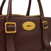 Picture of Mulberry Tote Bayswater Double Zip Tote in Oxblood, Calfskin Leather
