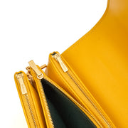 Picture of Mulberry Cross Body Clifton in Yellow, Calfskin Leather