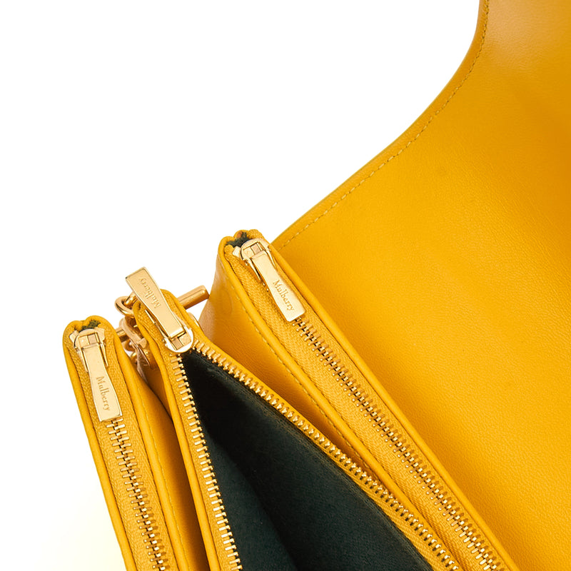 Picture of Mulberry Cross Body Clifton in Yellow, Calfskin Leather