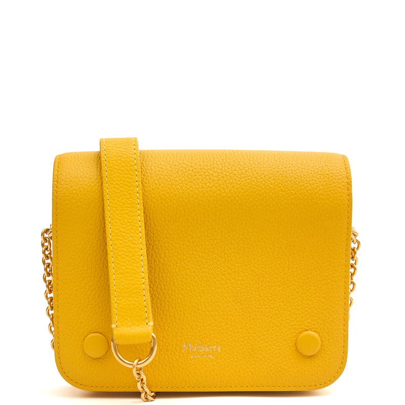 Picture of Mulberry Cross Body Clifton in Yellow, Calfskin Leather