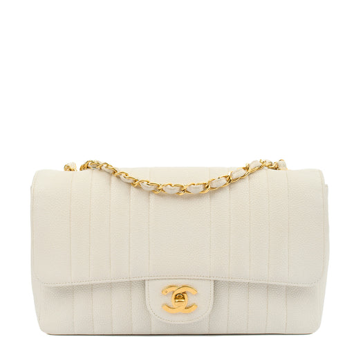Picture of Chanel Shoulder Bag Chain Flap Bag in White, Caviar Leather